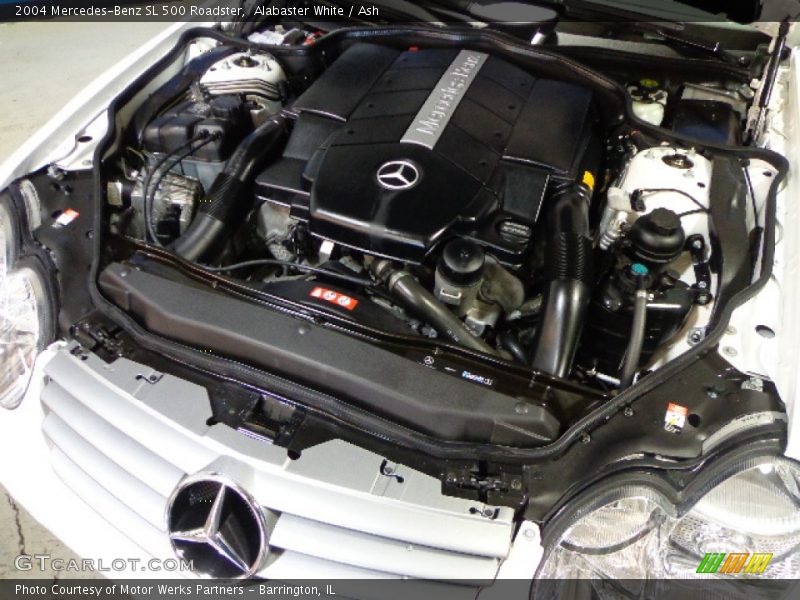 Alabaster White / Ash 2004 Mercedes-Benz SL 500 Roadster
