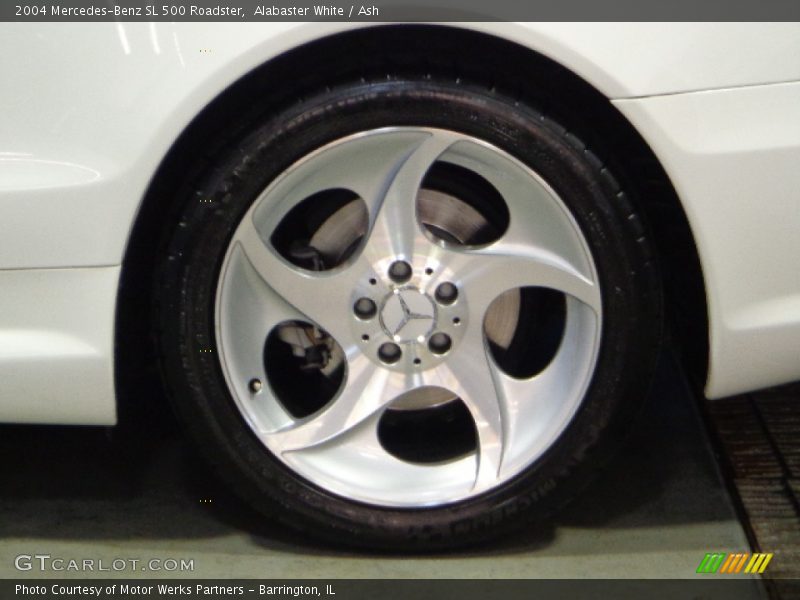 Alabaster White / Ash 2004 Mercedes-Benz SL 500 Roadster