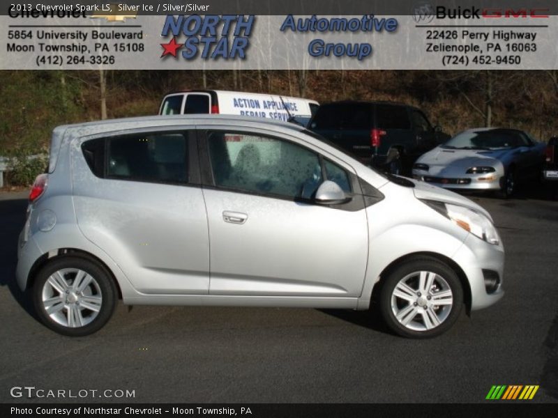 Silver Ice / Silver/Silver 2013 Chevrolet Spark LS