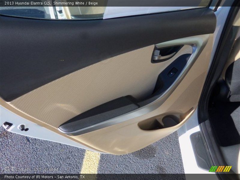Shimmering White / Beige 2013 Hyundai Elantra GLS