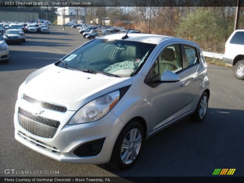 Silver Ice / Silver/Silver 2013 Chevrolet Spark LS