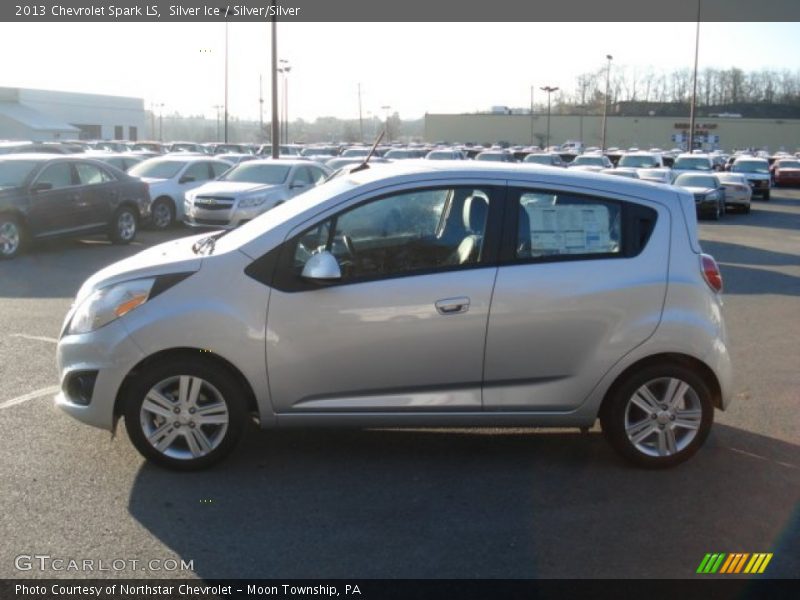 Silver Ice / Silver/Silver 2013 Chevrolet Spark LS