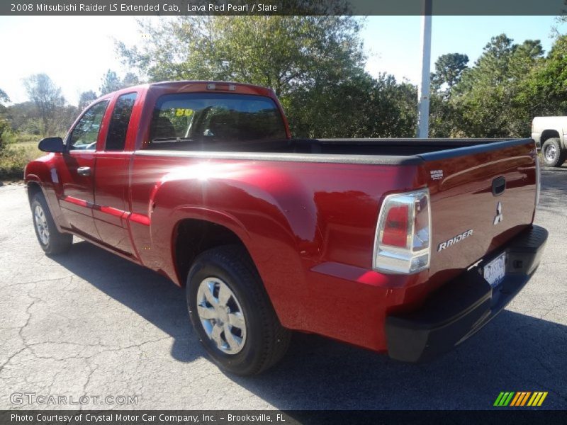 Lava Red Pearl / Slate 2008 Mitsubishi Raider LS Extended Cab