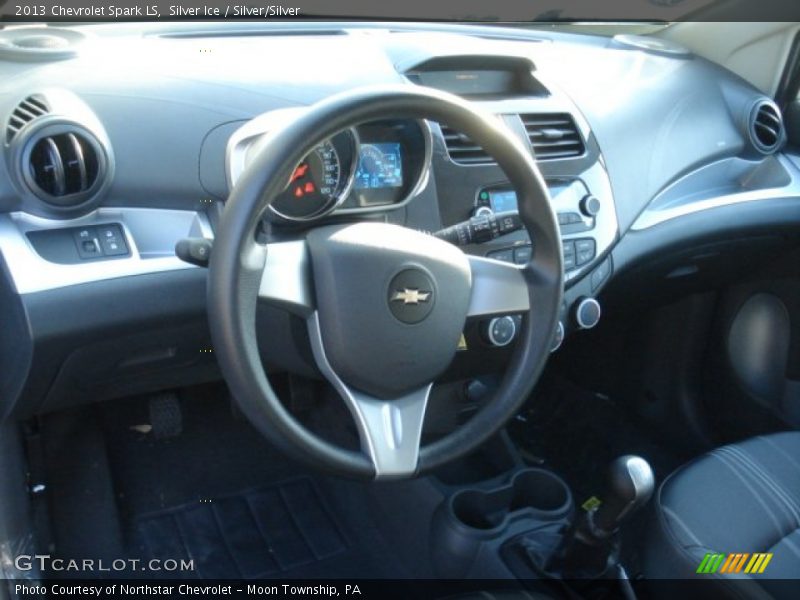 Silver Ice / Silver/Silver 2013 Chevrolet Spark LS