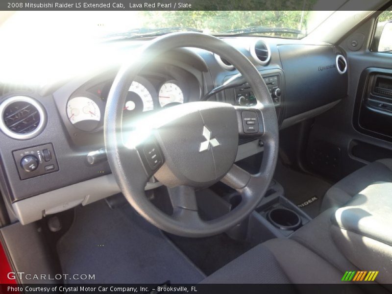 Lava Red Pearl / Slate 2008 Mitsubishi Raider LS Extended Cab