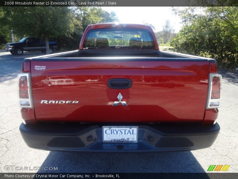 Lava Red Pearl / Slate 2008 Mitsubishi Raider LS Extended Cab