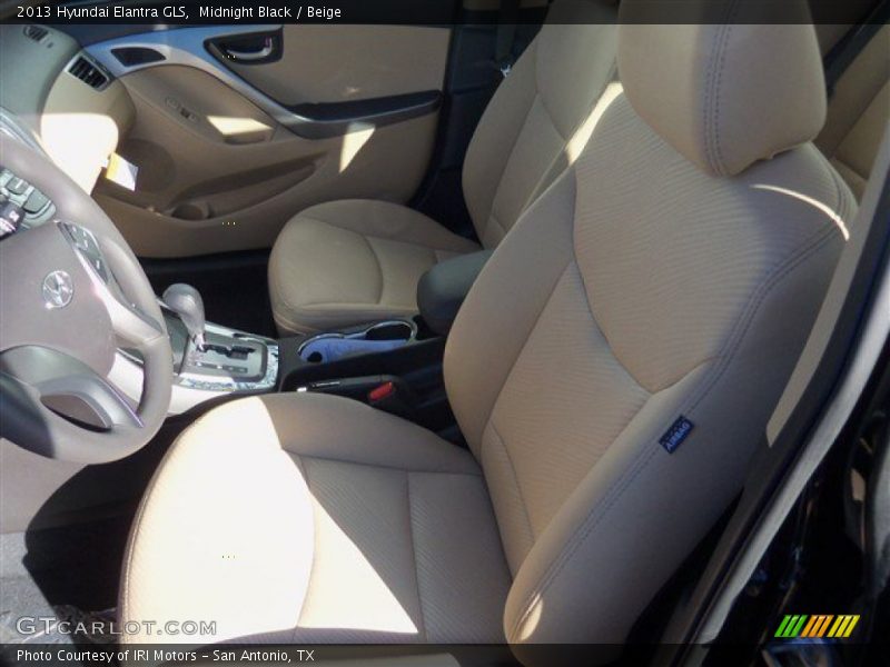 Midnight Black / Beige 2013 Hyundai Elantra GLS