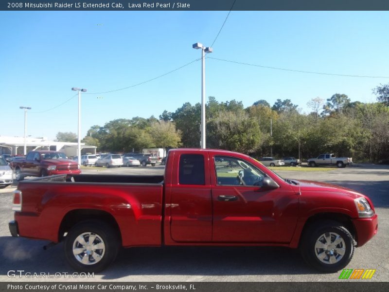 Lava Red Pearl / Slate 2008 Mitsubishi Raider LS Extended Cab