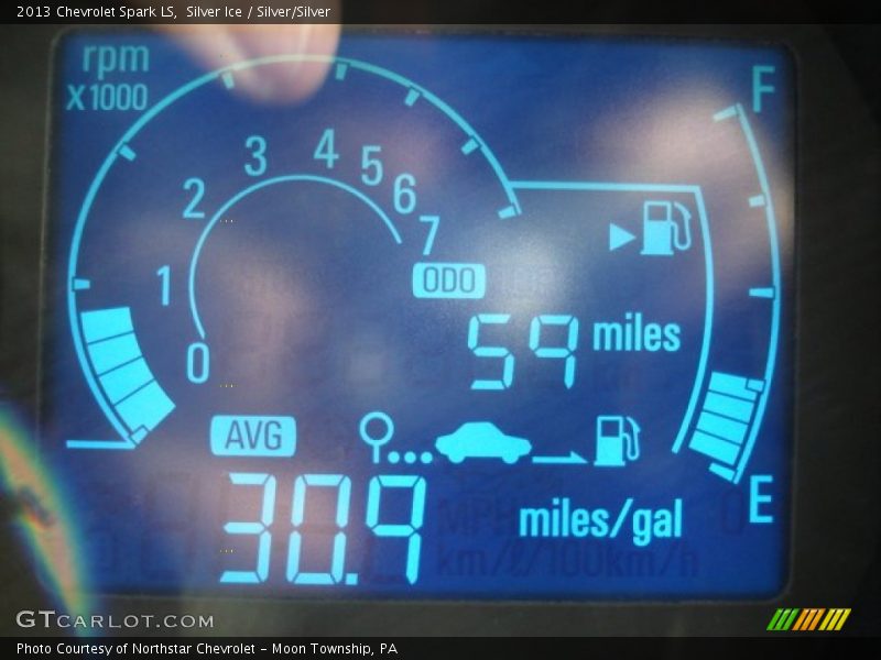Silver Ice / Silver/Silver 2013 Chevrolet Spark LS