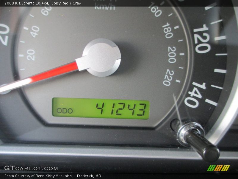 Spicy Red / Gray 2008 Kia Sorento EX 4x4