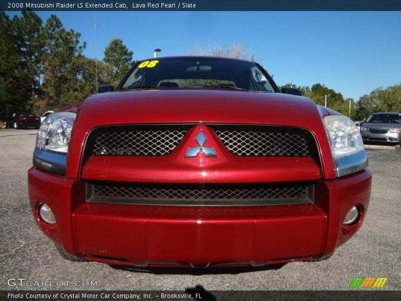 Lava Red Pearl / Slate 2008 Mitsubishi Raider LS Extended Cab