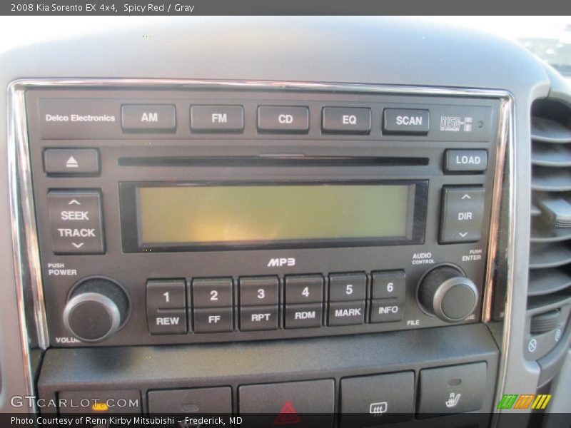 Spicy Red / Gray 2008 Kia Sorento EX 4x4