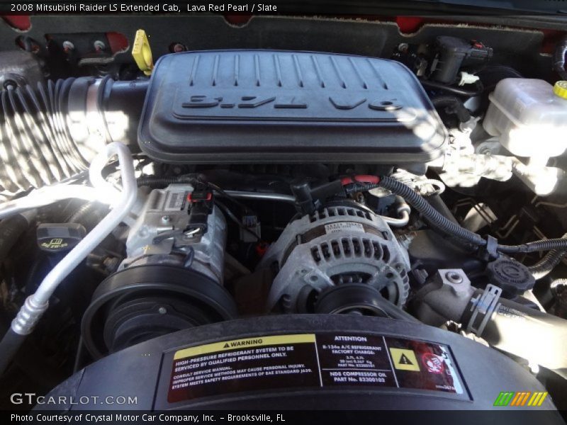 Lava Red Pearl / Slate 2008 Mitsubishi Raider LS Extended Cab