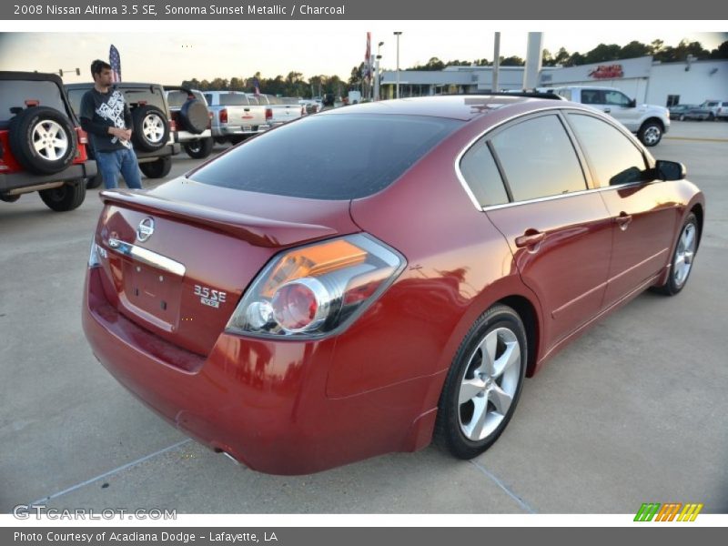 Sonoma Sunset Metallic / Charcoal 2008 Nissan Altima 3.5 SE