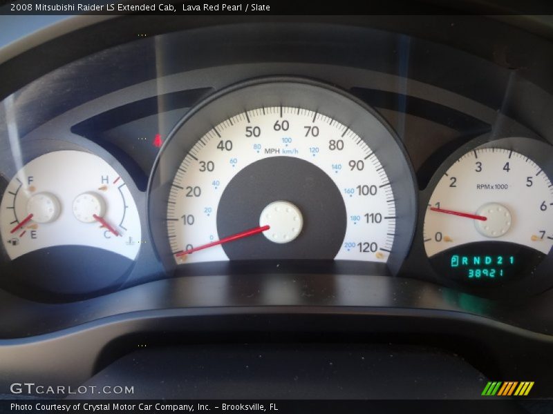 Lava Red Pearl / Slate 2008 Mitsubishi Raider LS Extended Cab