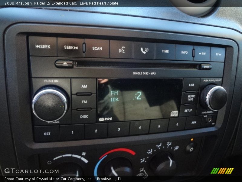 Lava Red Pearl / Slate 2008 Mitsubishi Raider LS Extended Cab