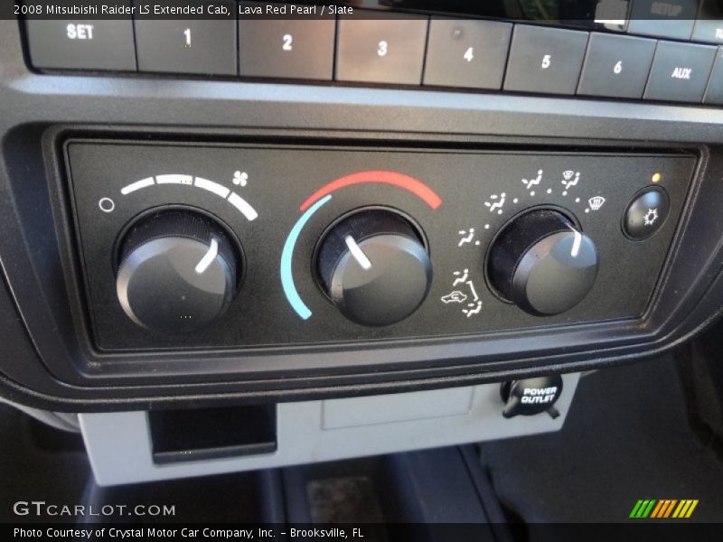 Lava Red Pearl / Slate 2008 Mitsubishi Raider LS Extended Cab