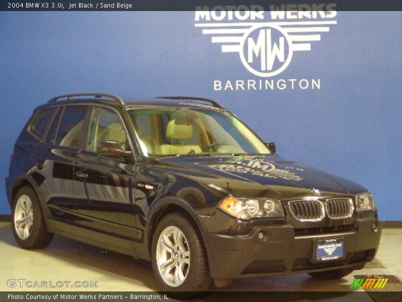 Jet Black / Sand Beige 2004 BMW X3 3.0i