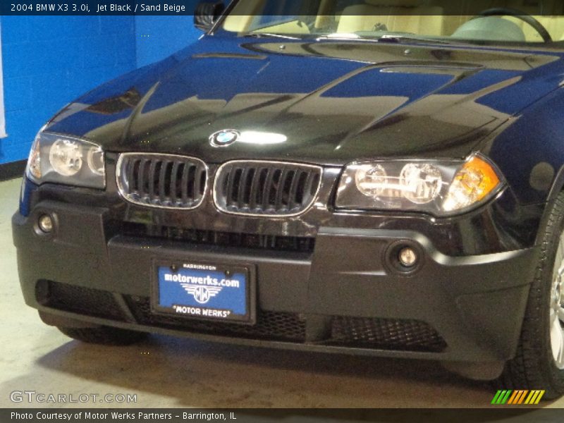 Jet Black / Sand Beige 2004 BMW X3 3.0i