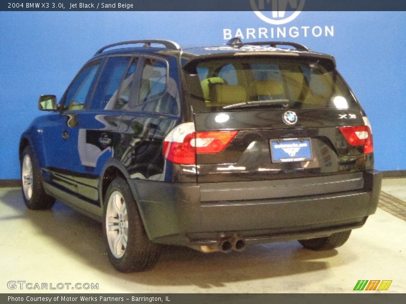 Jet Black / Sand Beige 2004 BMW X3 3.0i