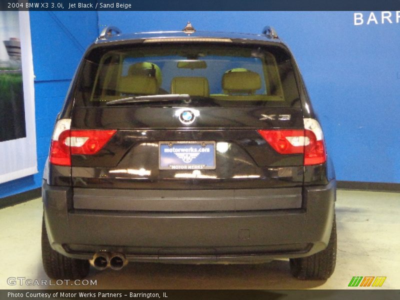 Jet Black / Sand Beige 2004 BMW X3 3.0i