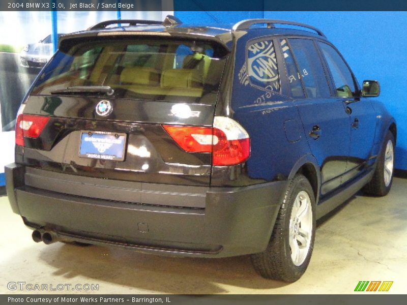 Jet Black / Sand Beige 2004 BMW X3 3.0i