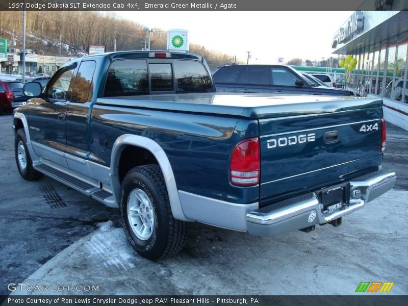 Emerald Green Metallic / Agate 1997 Dodge Dakota SLT Extended Cab 4x4