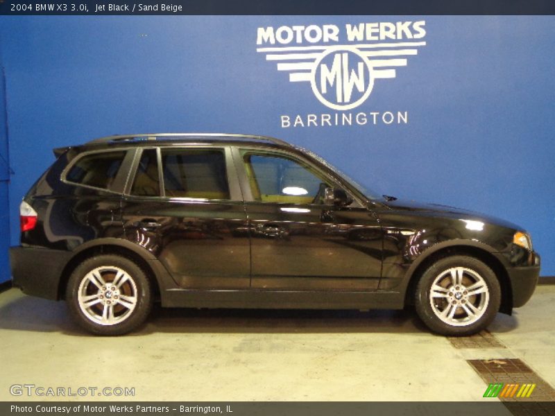 Jet Black / Sand Beige 2004 BMW X3 3.0i