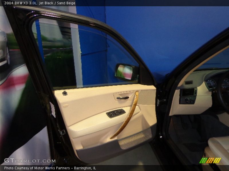 Jet Black / Sand Beige 2004 BMW X3 3.0i