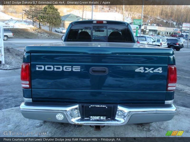 Emerald Green Metallic / Agate 1997 Dodge Dakota SLT Extended Cab 4x4