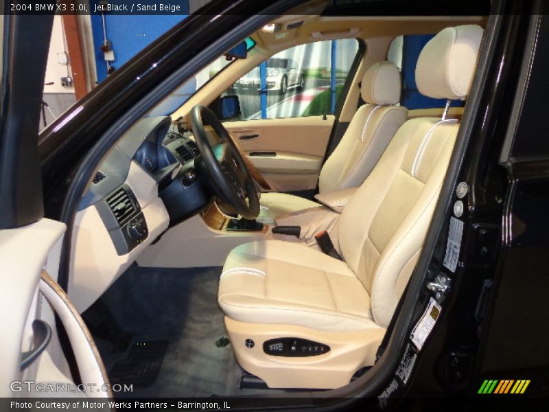 Jet Black / Sand Beige 2004 BMW X3 3.0i