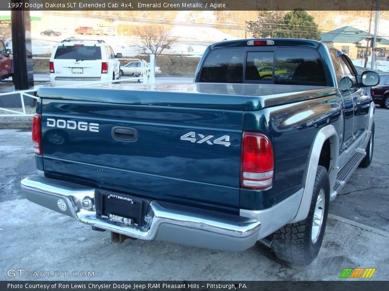 Emerald Green Metallic / Agate 1997 Dodge Dakota SLT Extended Cab 4x4
