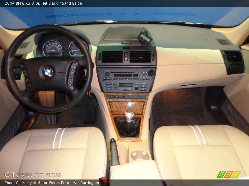 Jet Black / Sand Beige 2004 BMW X3 3.0i