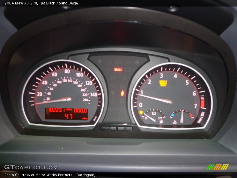 Jet Black / Sand Beige 2004 BMW X3 3.0i