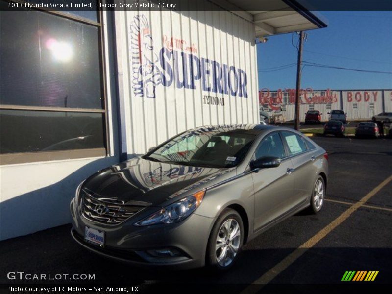 Harbor Gray Metallic / Gray 2013 Hyundai Sonata Limited