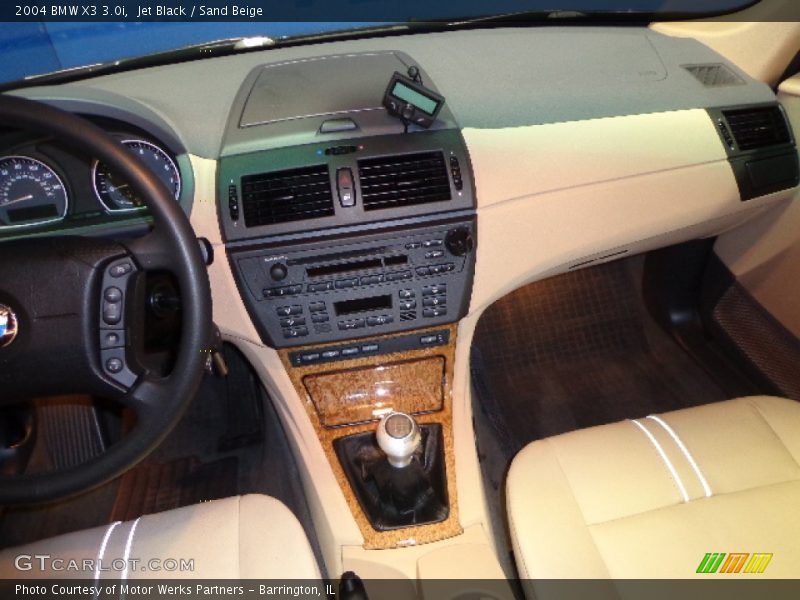 Jet Black / Sand Beige 2004 BMW X3 3.0i