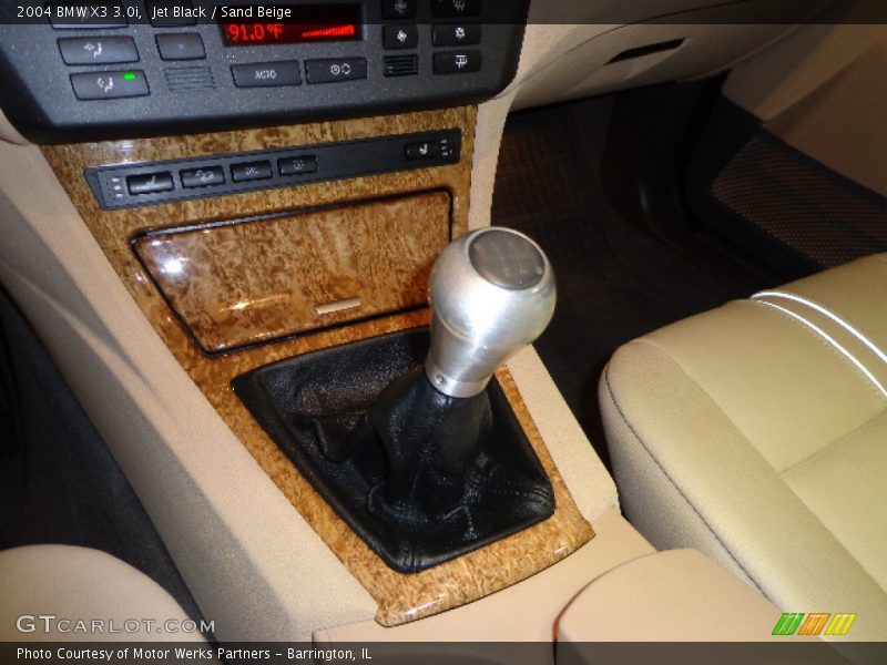 Jet Black / Sand Beige 2004 BMW X3 3.0i