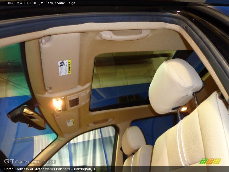 Jet Black / Sand Beige 2004 BMW X3 3.0i