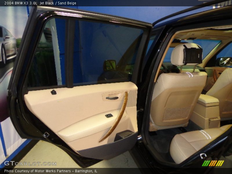Jet Black / Sand Beige 2004 BMW X3 3.0i