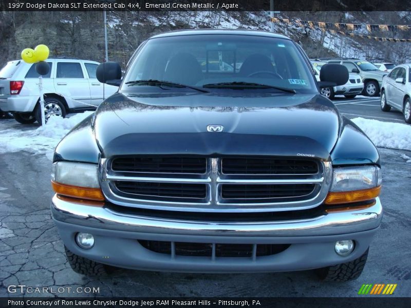 Emerald Green Metallic / Agate 1997 Dodge Dakota SLT Extended Cab 4x4