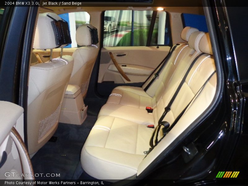 Jet Black / Sand Beige 2004 BMW X3 3.0i