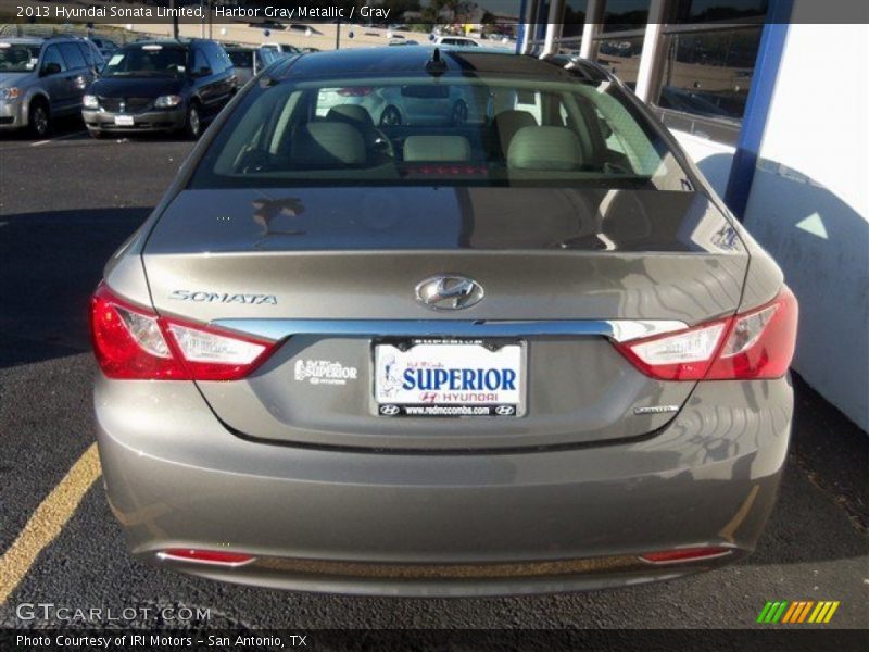 Harbor Gray Metallic / Gray 2013 Hyundai Sonata Limited