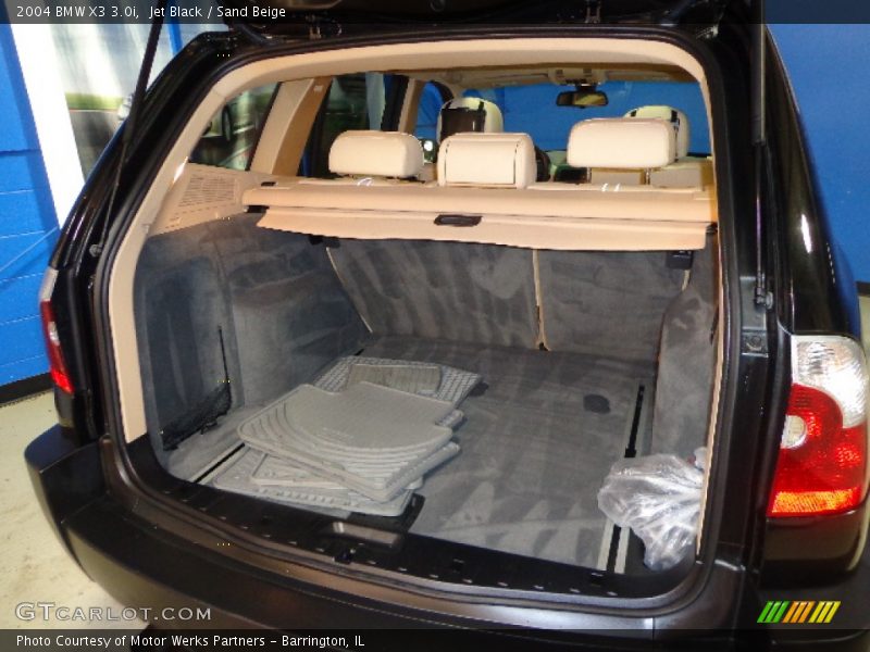 Jet Black / Sand Beige 2004 BMW X3 3.0i