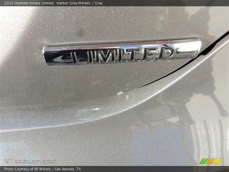 Harbor Gray Metallic / Gray 2013 Hyundai Sonata Limited