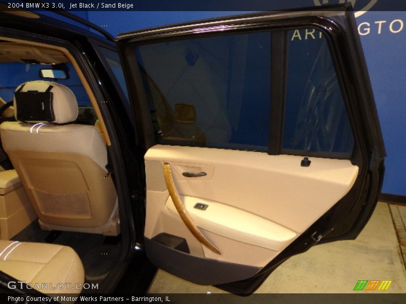 Jet Black / Sand Beige 2004 BMW X3 3.0i