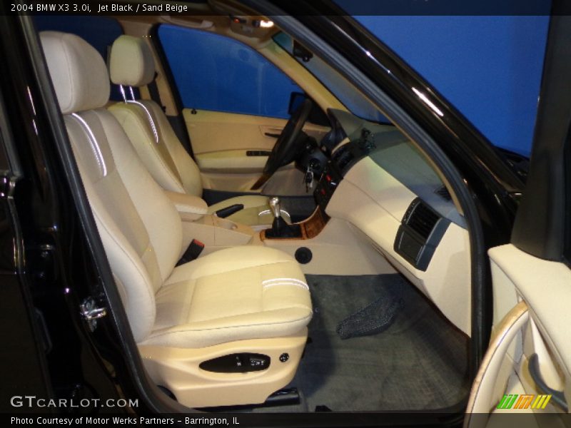 Jet Black / Sand Beige 2004 BMW X3 3.0i
