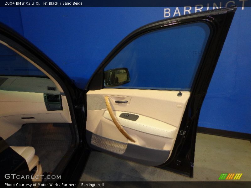 Jet Black / Sand Beige 2004 BMW X3 3.0i