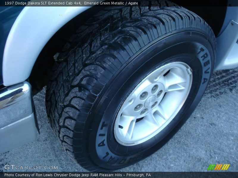 Emerald Green Metallic / Agate 1997 Dodge Dakota SLT Extended Cab 4x4