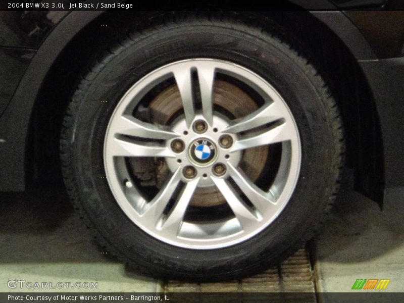 Jet Black / Sand Beige 2004 BMW X3 3.0i