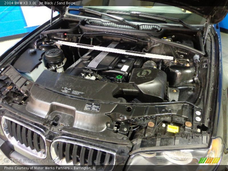 Jet Black / Sand Beige 2004 BMW X3 3.0i